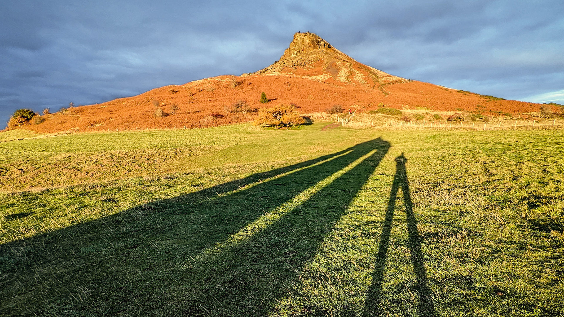 Roseberry Topping shooting box sunset shadow