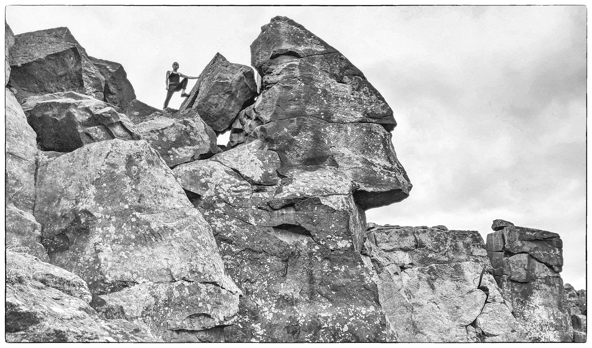 The Sphinx at the Wainstones.