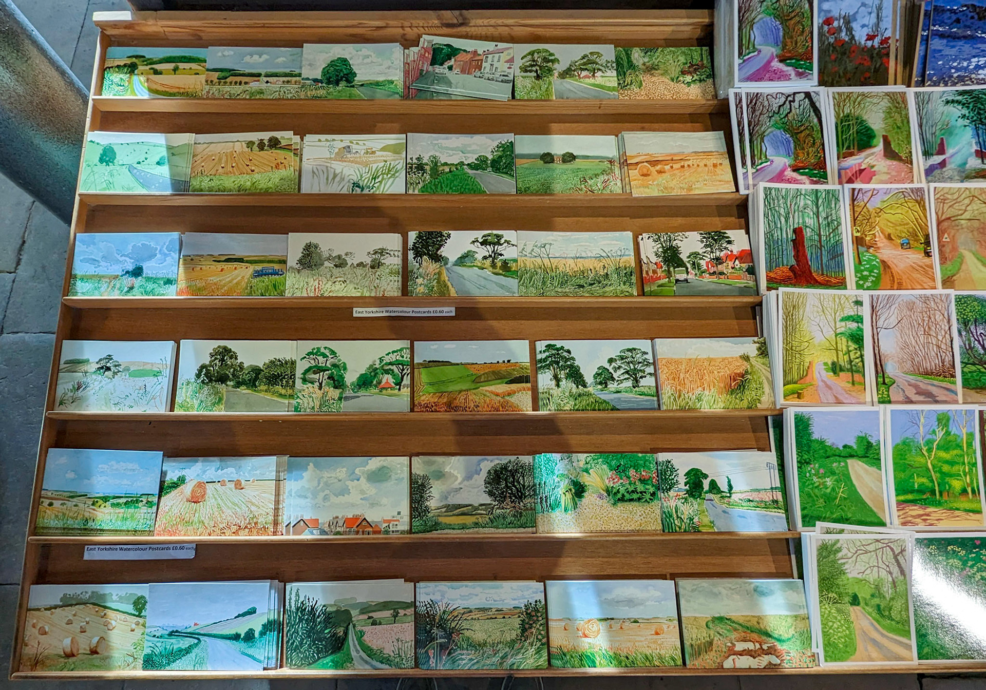 Hockneys paintings of the Yorkshire Wolds.