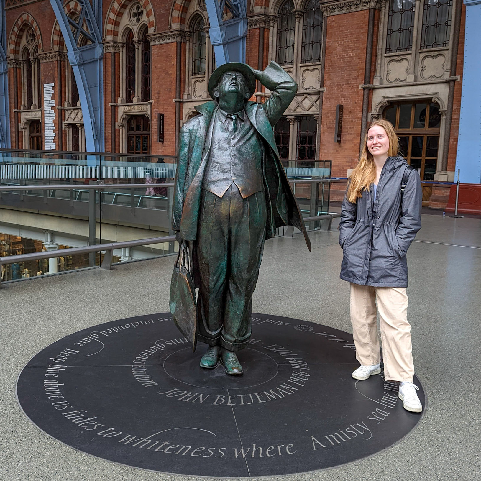 St Pancras' Station.