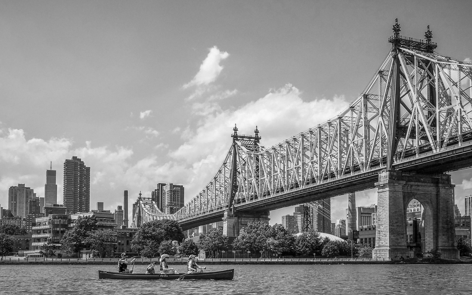 Canoeing by the Queensboro  Bridge