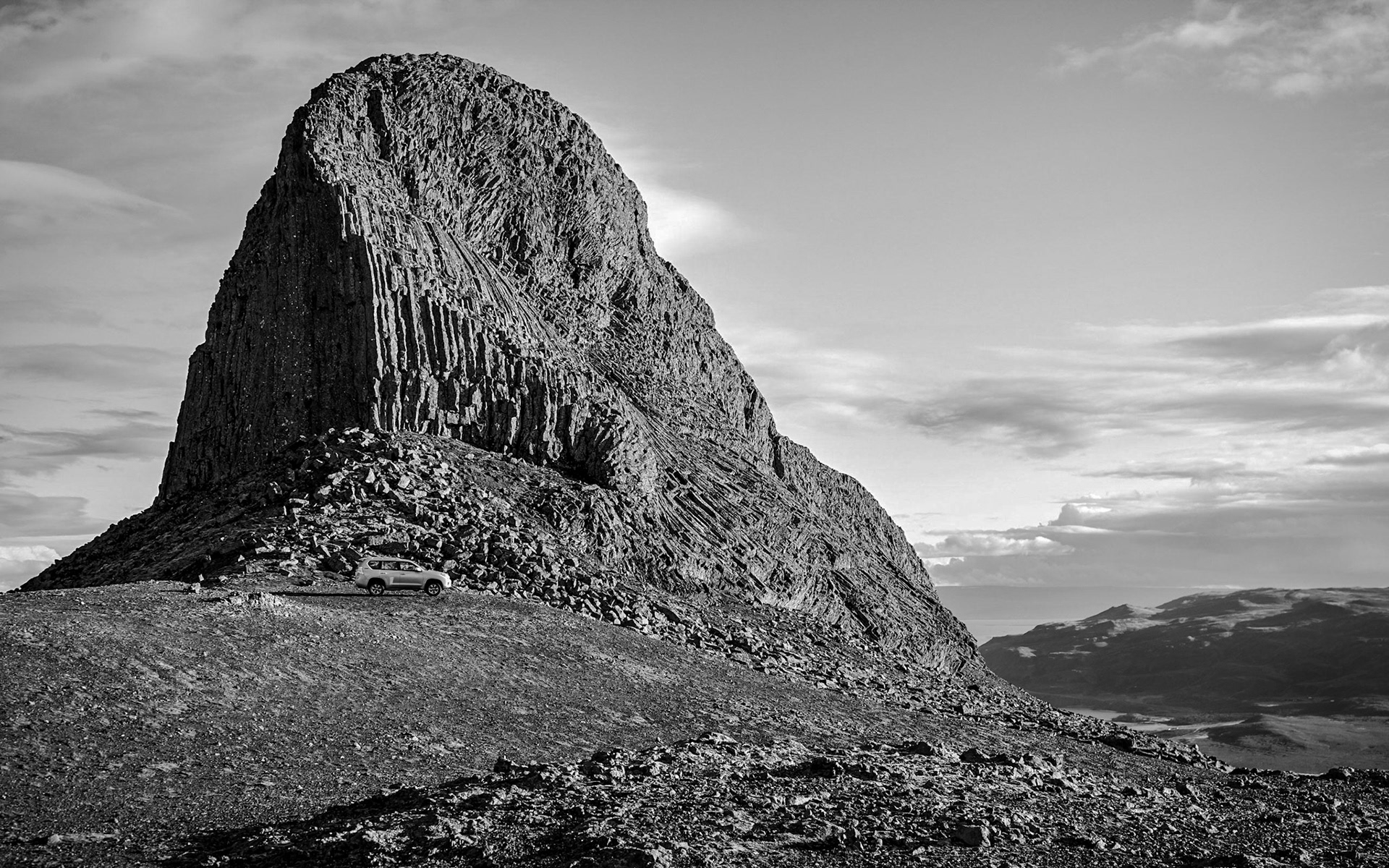 Vadalfjoll, volcanic plug, Iceland
