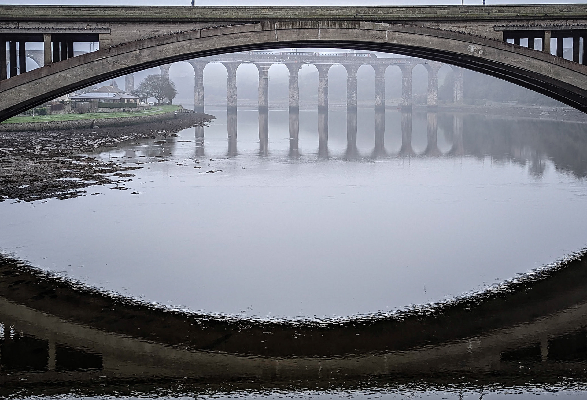 This album shows the Old Bridge (1524), the Royal Tweed Bridge (1928) and the Royal Border Bridge (1850).