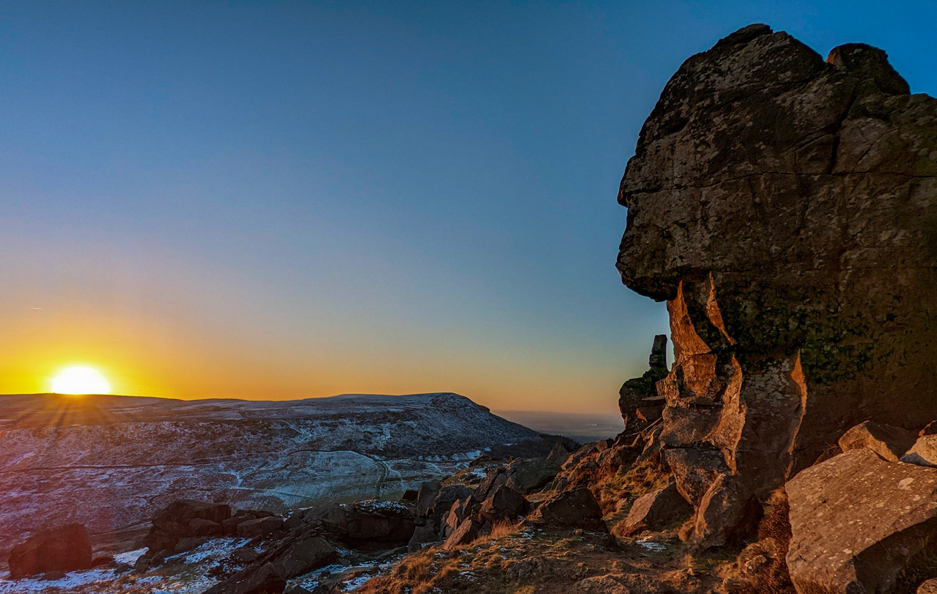 The Sphinx at the Wainstones.