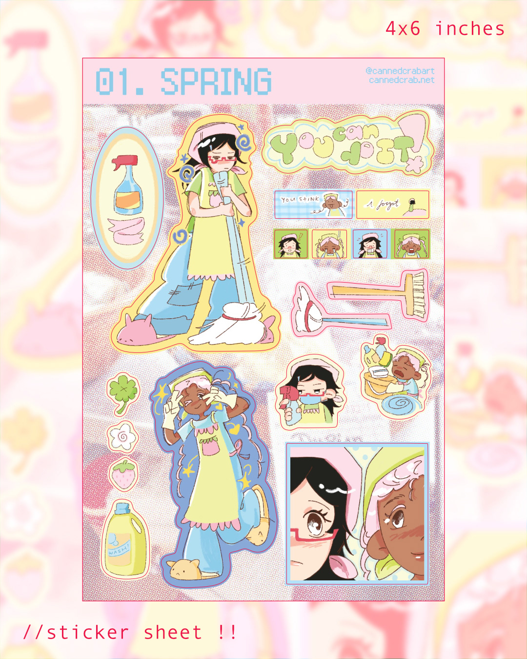 SEASONS STICKER SHEET (SPRING)