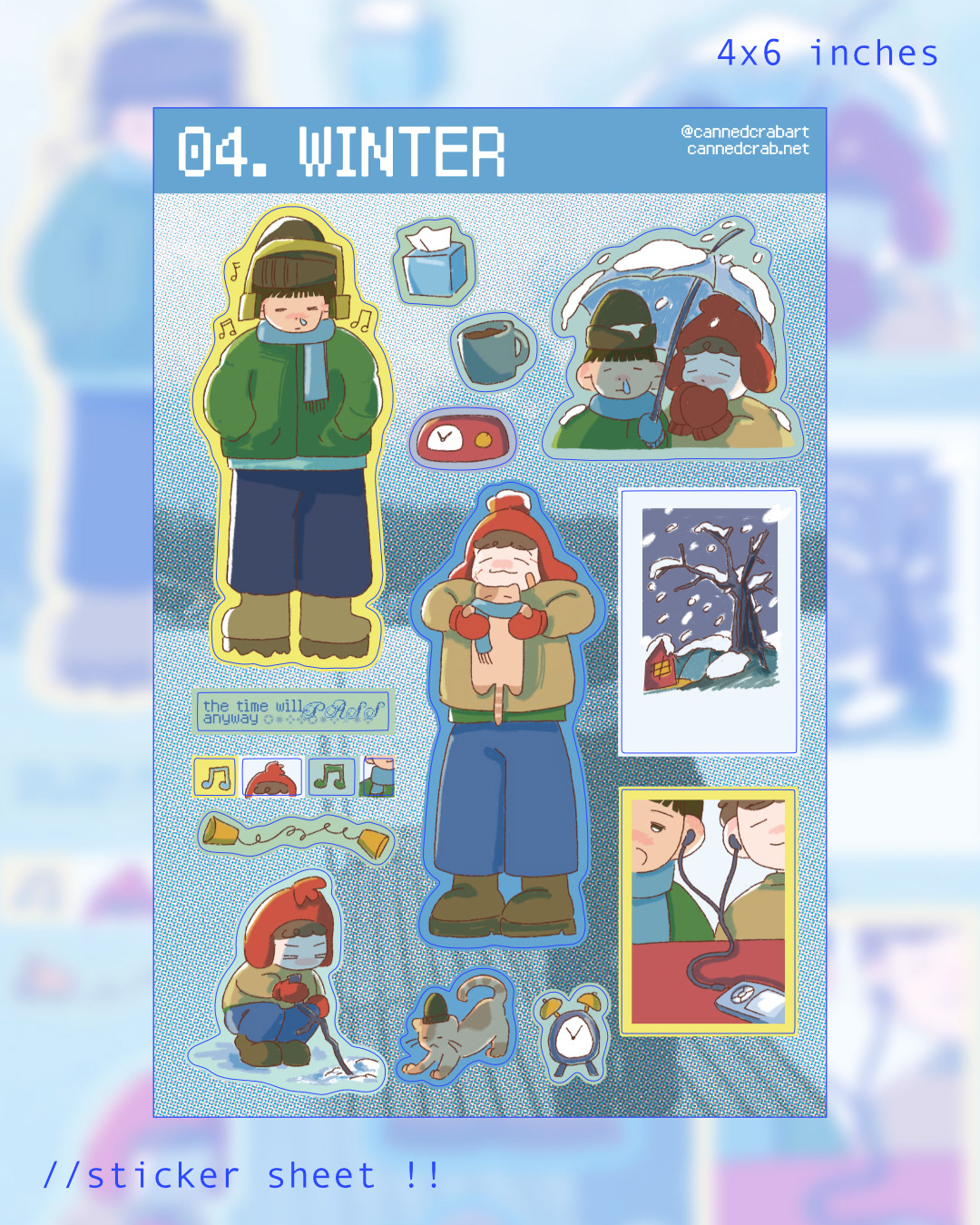 SEASONS STICKER SHEET (WINTER)