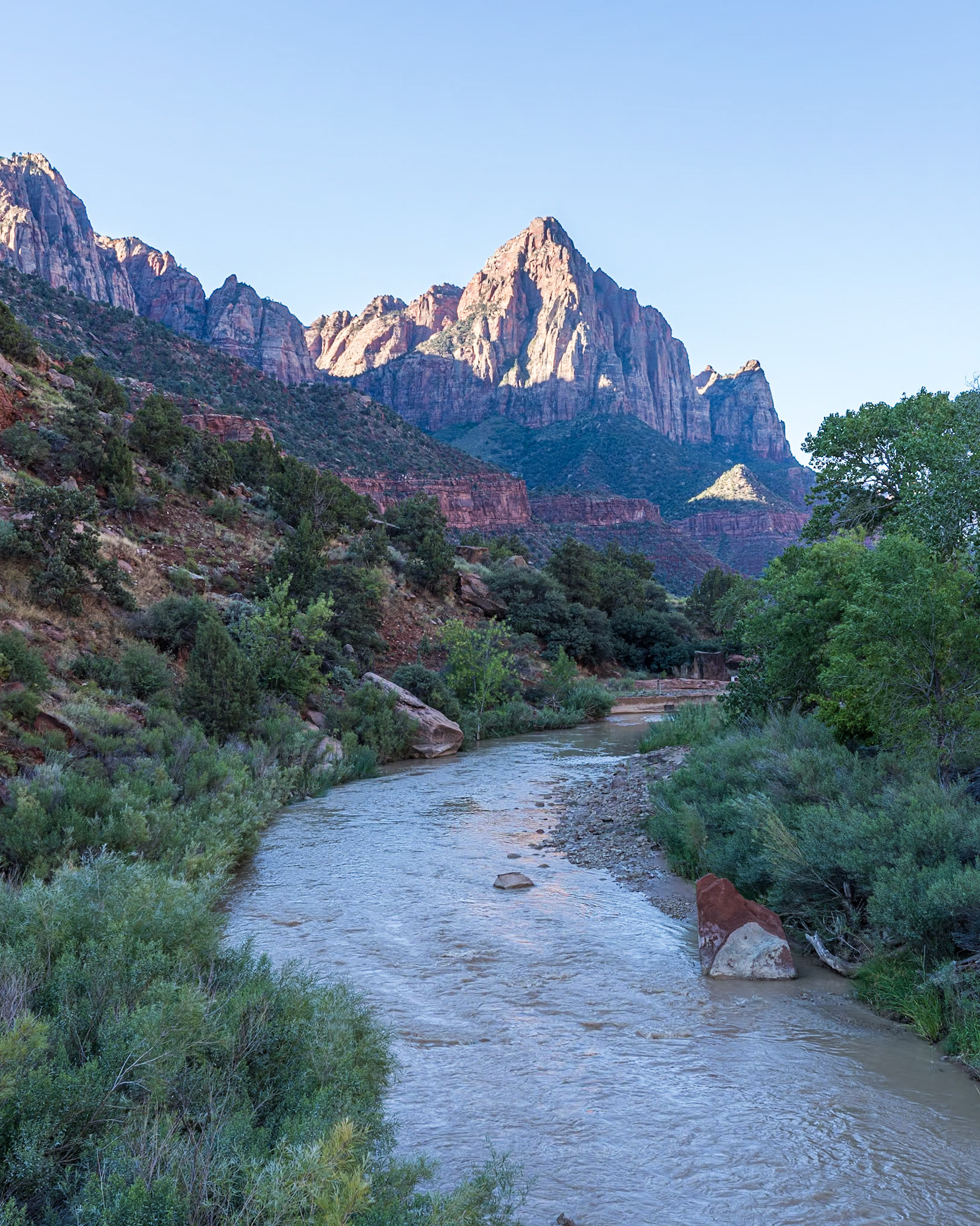 "The Watchman" at sunrise