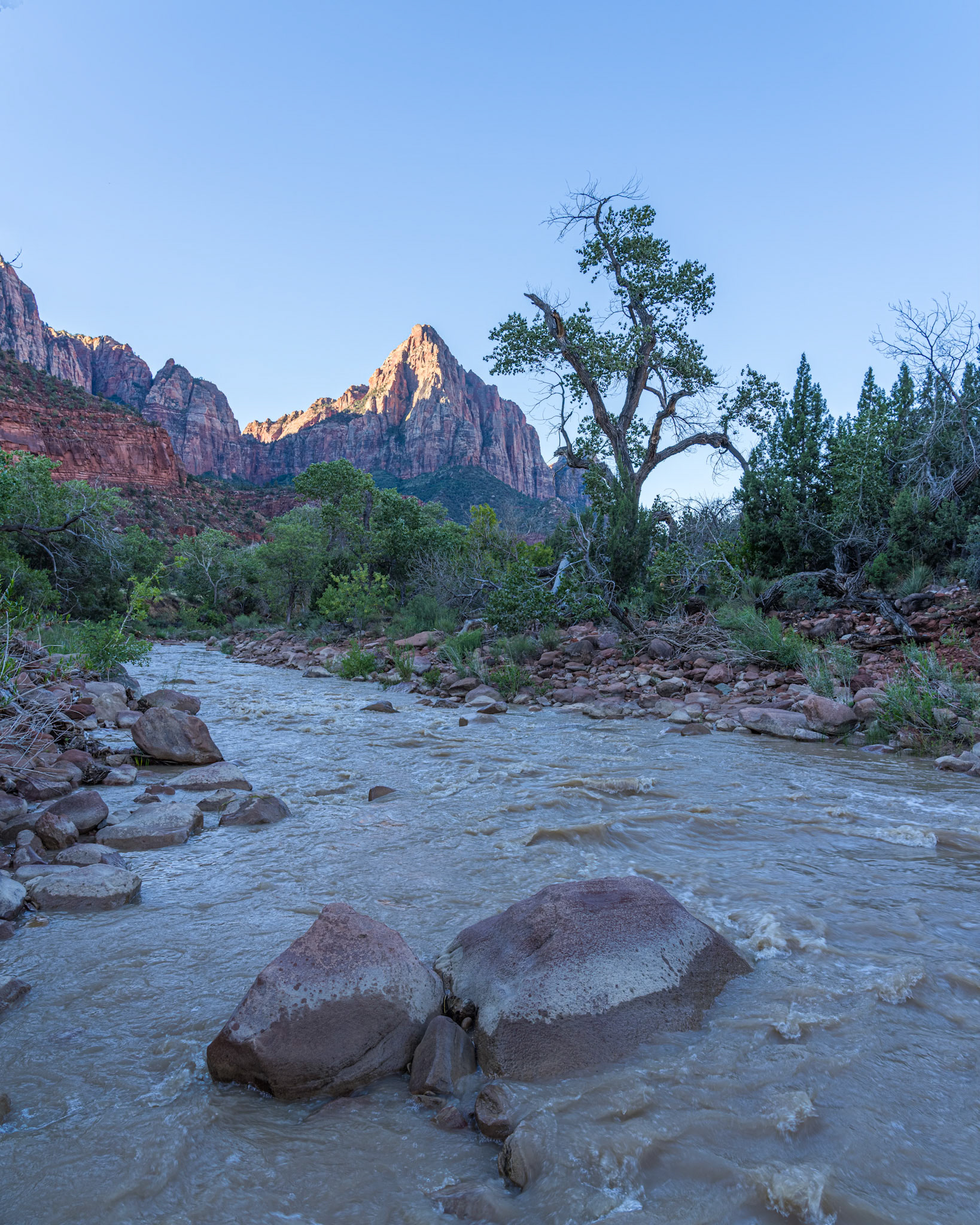"The Watchman" at sunrise