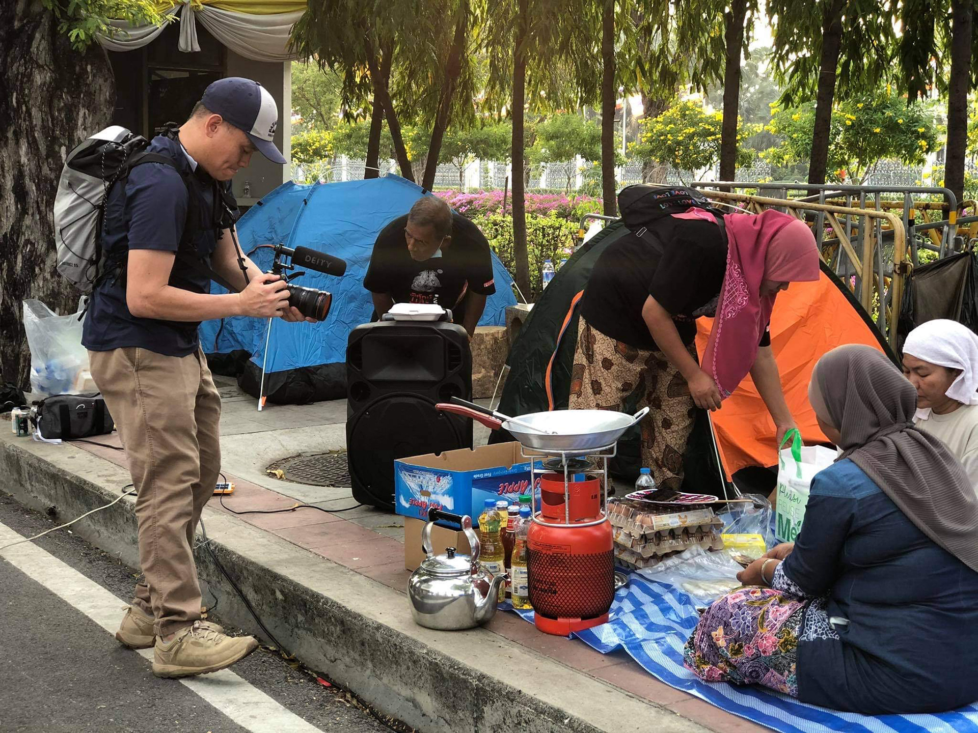 Documenting Jana Protest Camp - the industrial estate