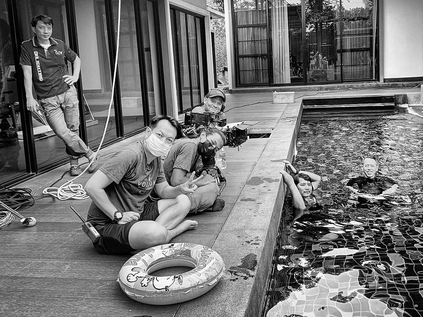 Camera crew for TV drama