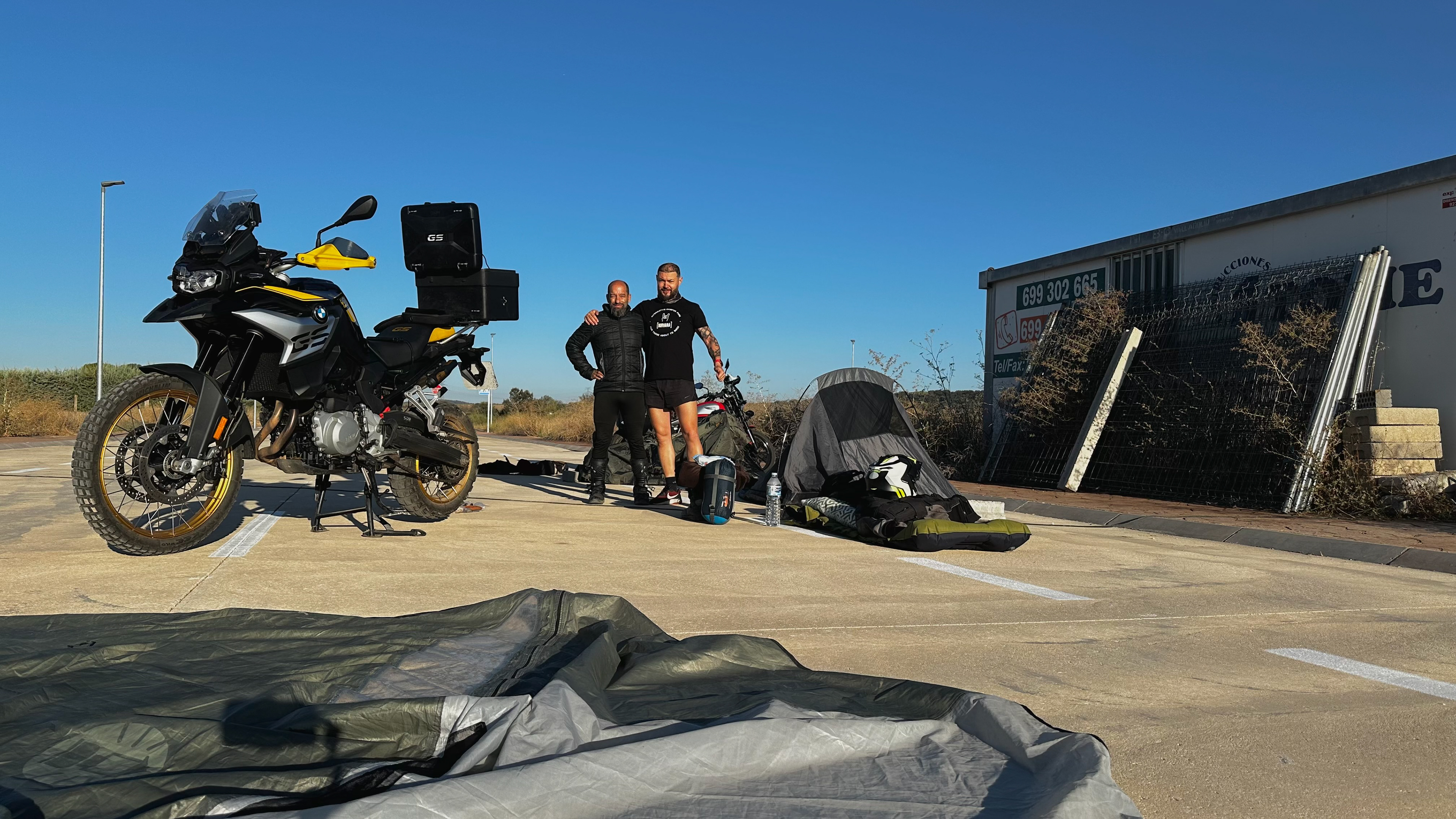 Ciudad Rodrigo, Salamanca. Difícil encontrar sitio para acampar.