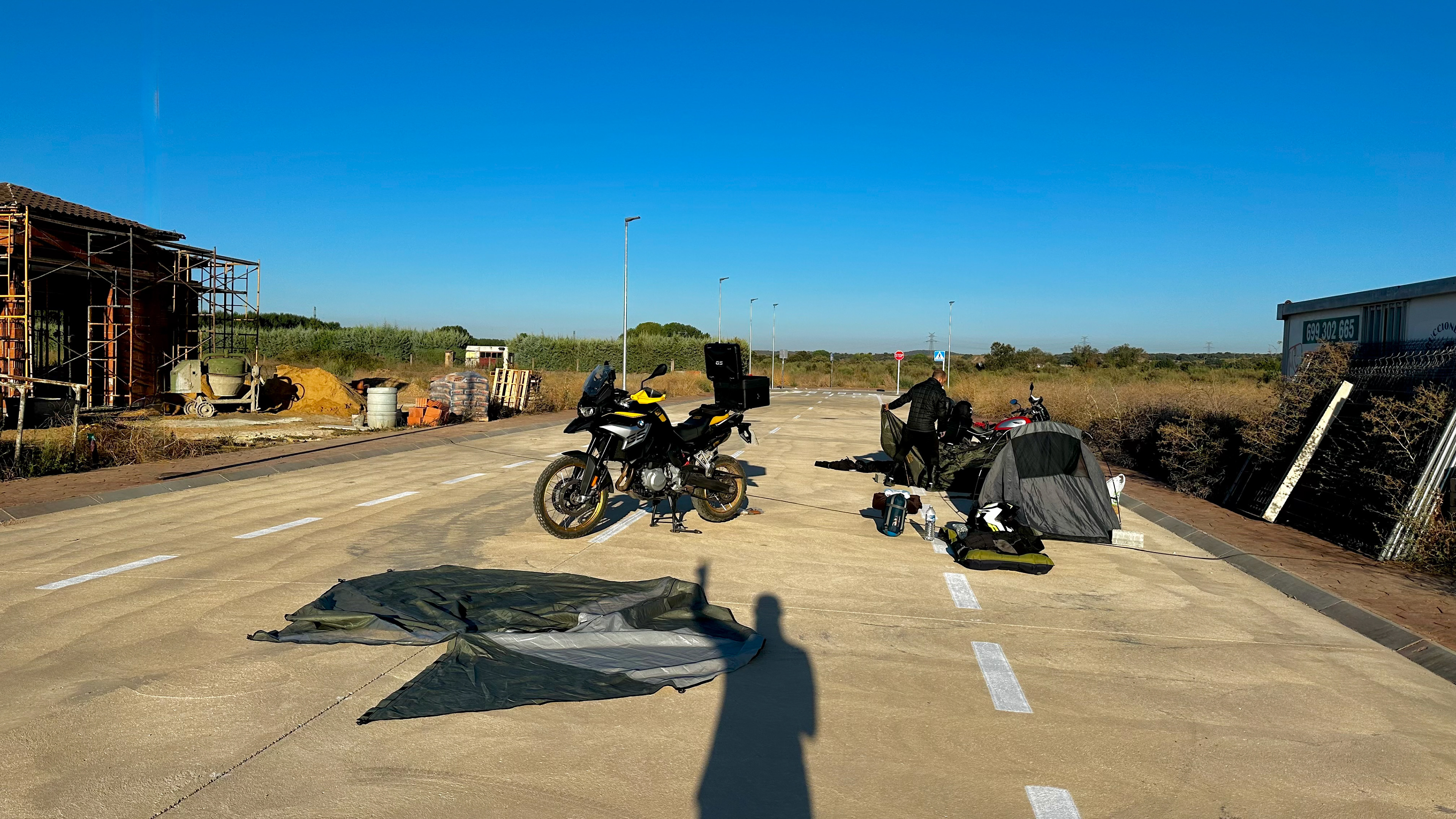 Ciudad Rodrigo, Salamanca. Difícil encontrar sitio para acampar.