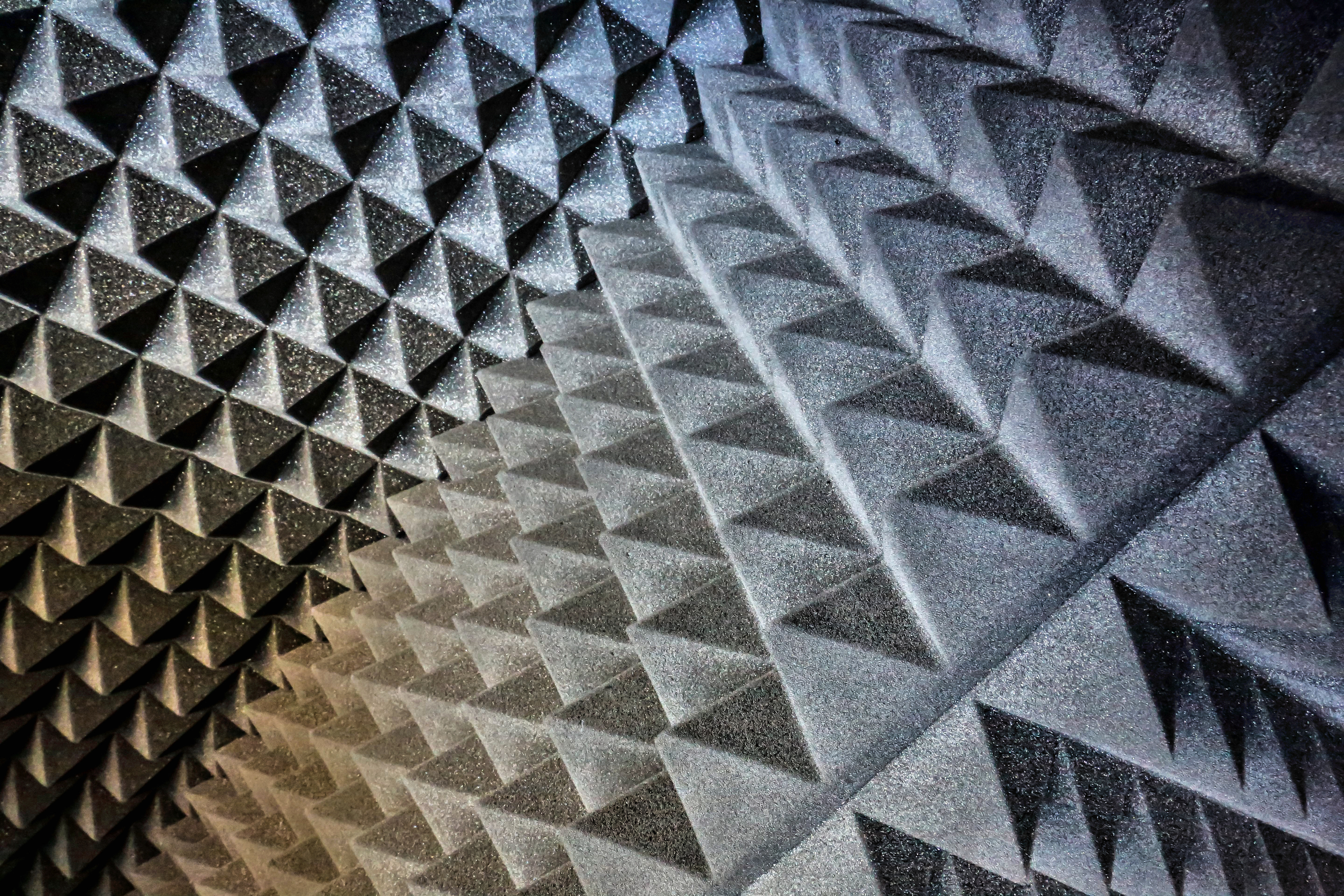 Acoustic Foam in a Radio Station Control Room