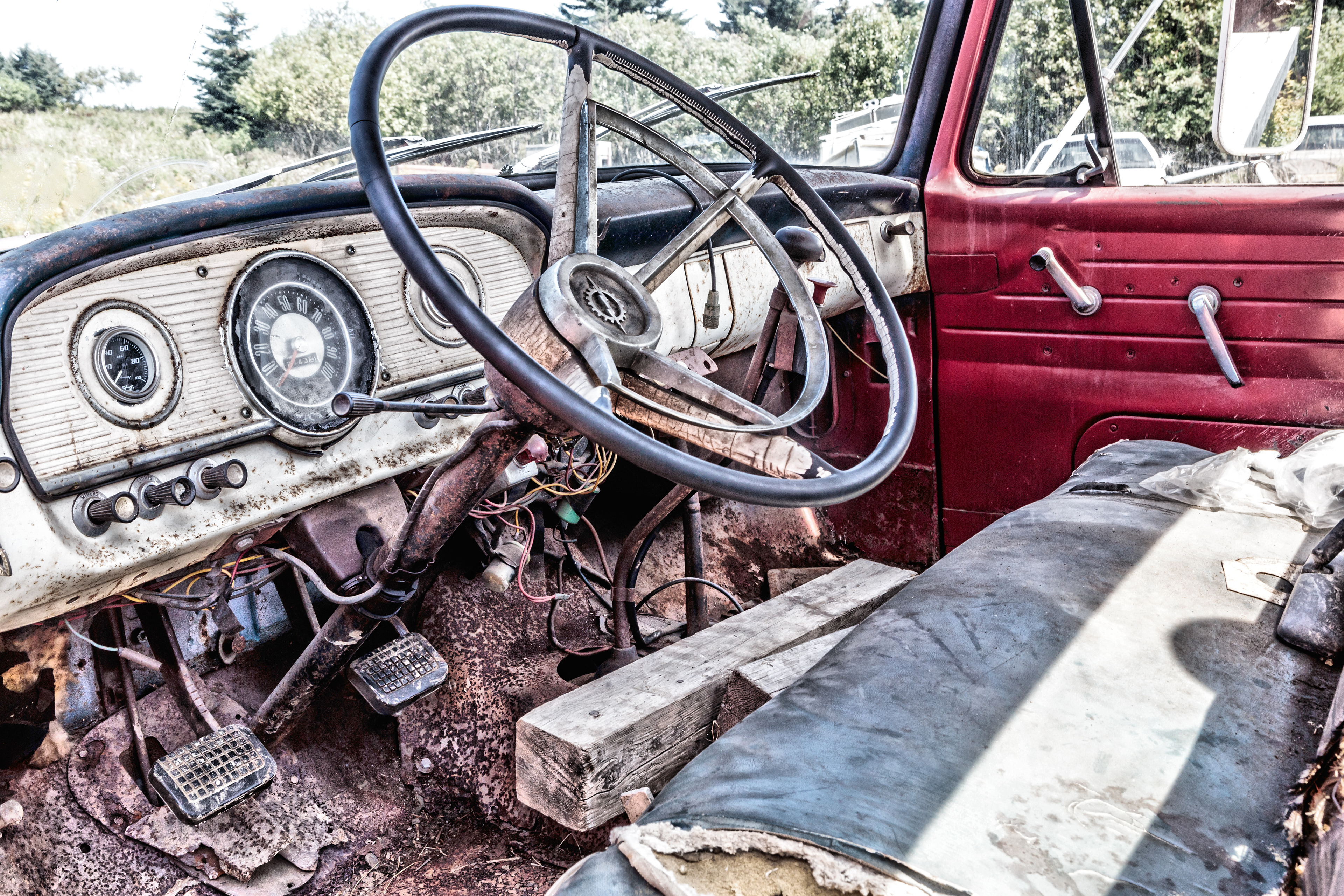 Retired Fire Truck Cab