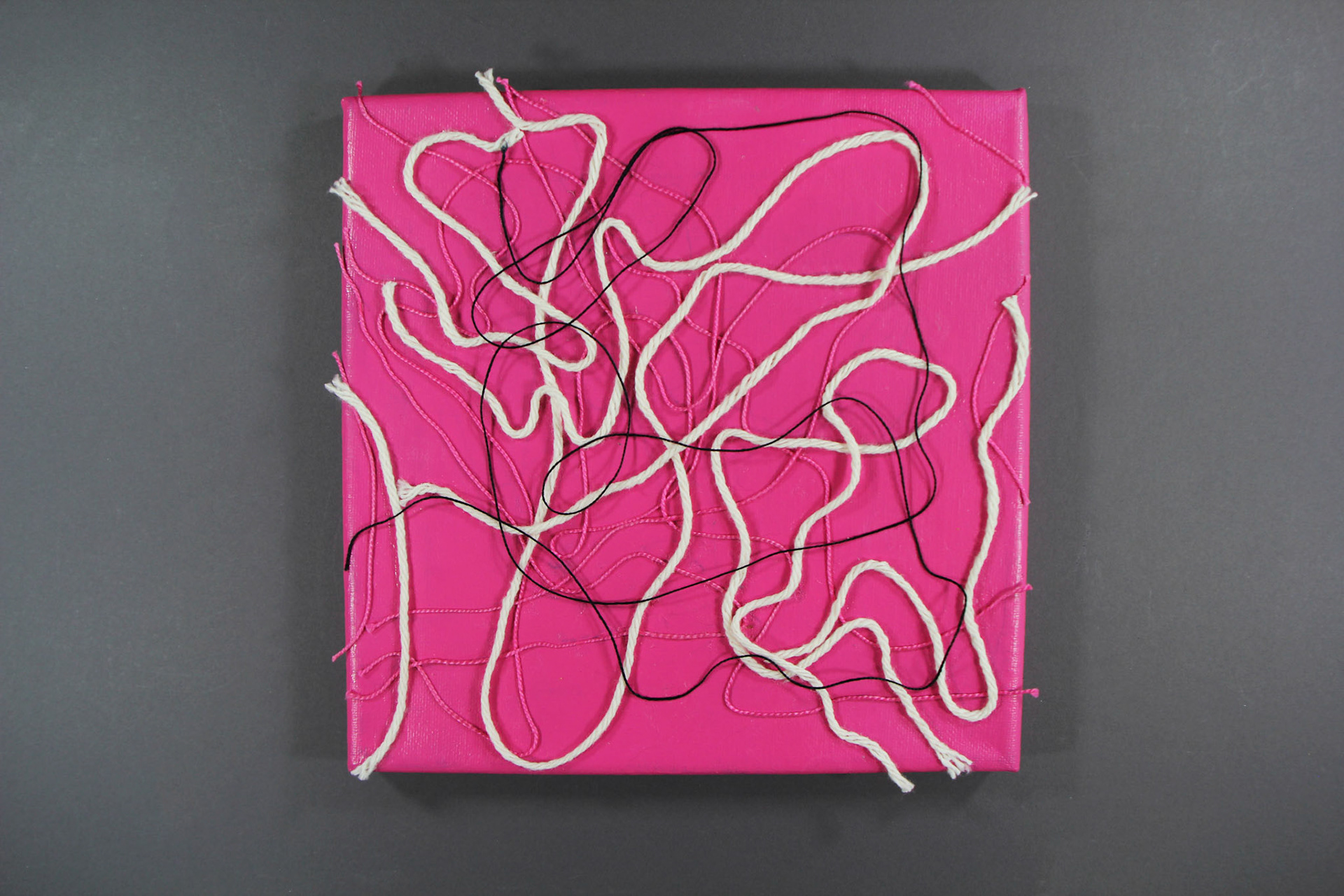 String and Acrylic Paint