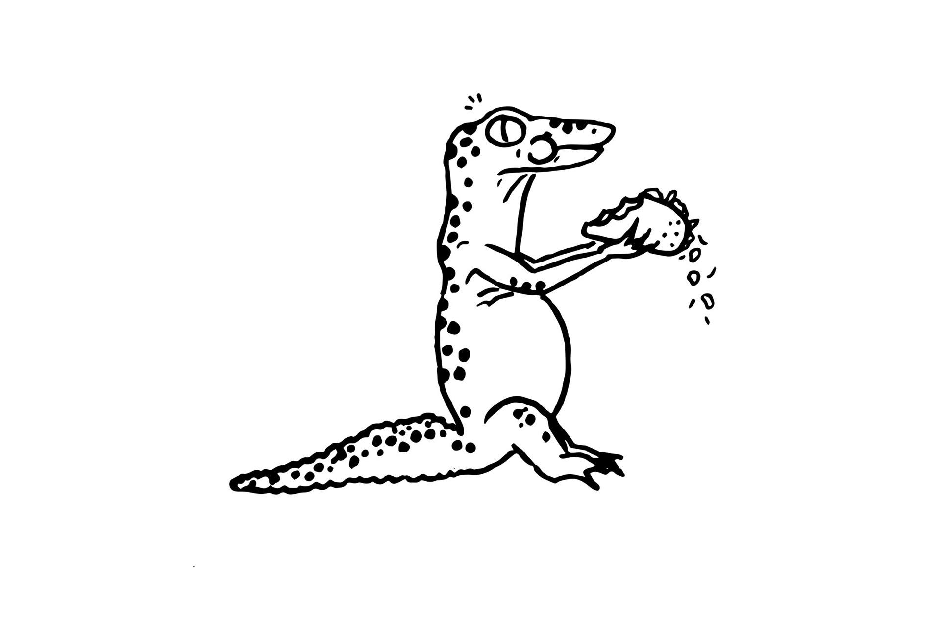 "Just a Gecko Enjoying a Taco"