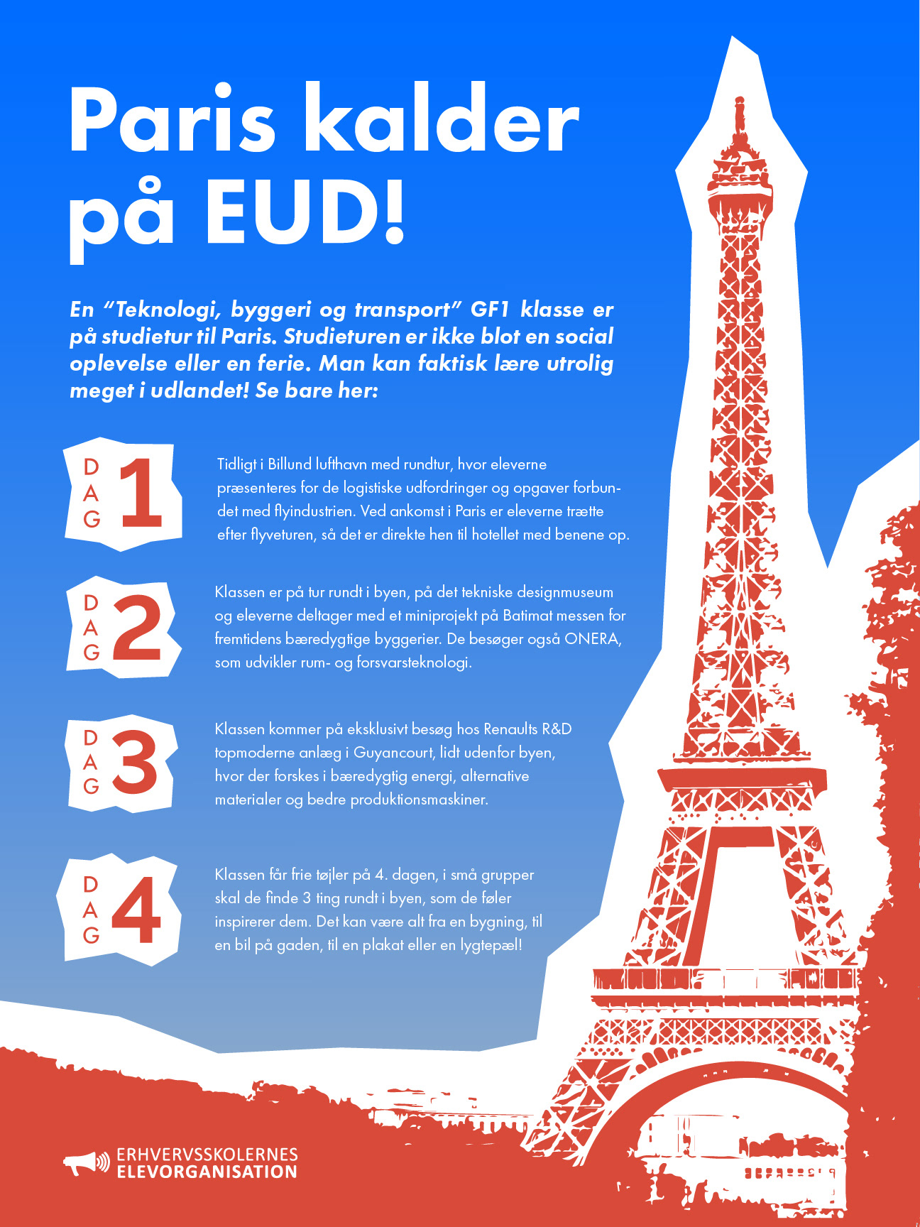 Plakat til EEO om studieture
