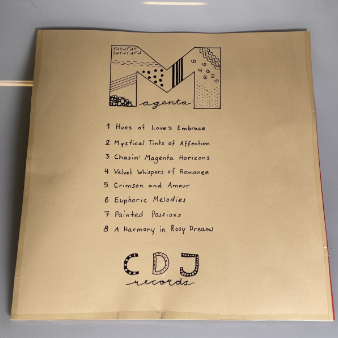 Mit eget pladecover Magenta - Bagside