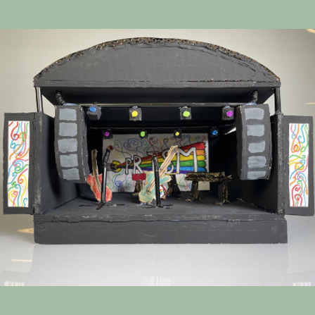 En mock-up scene til vores fantasiband Prism