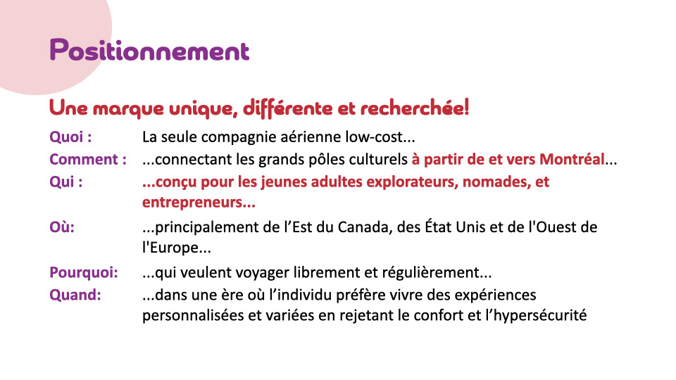 Positionnement