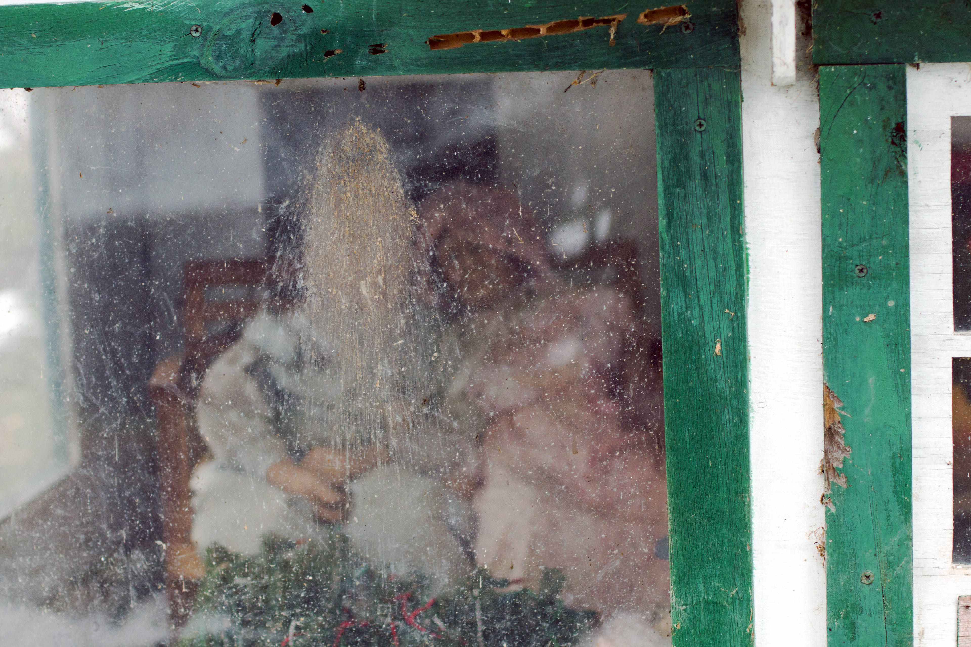 Doll Couple in House Diorama
