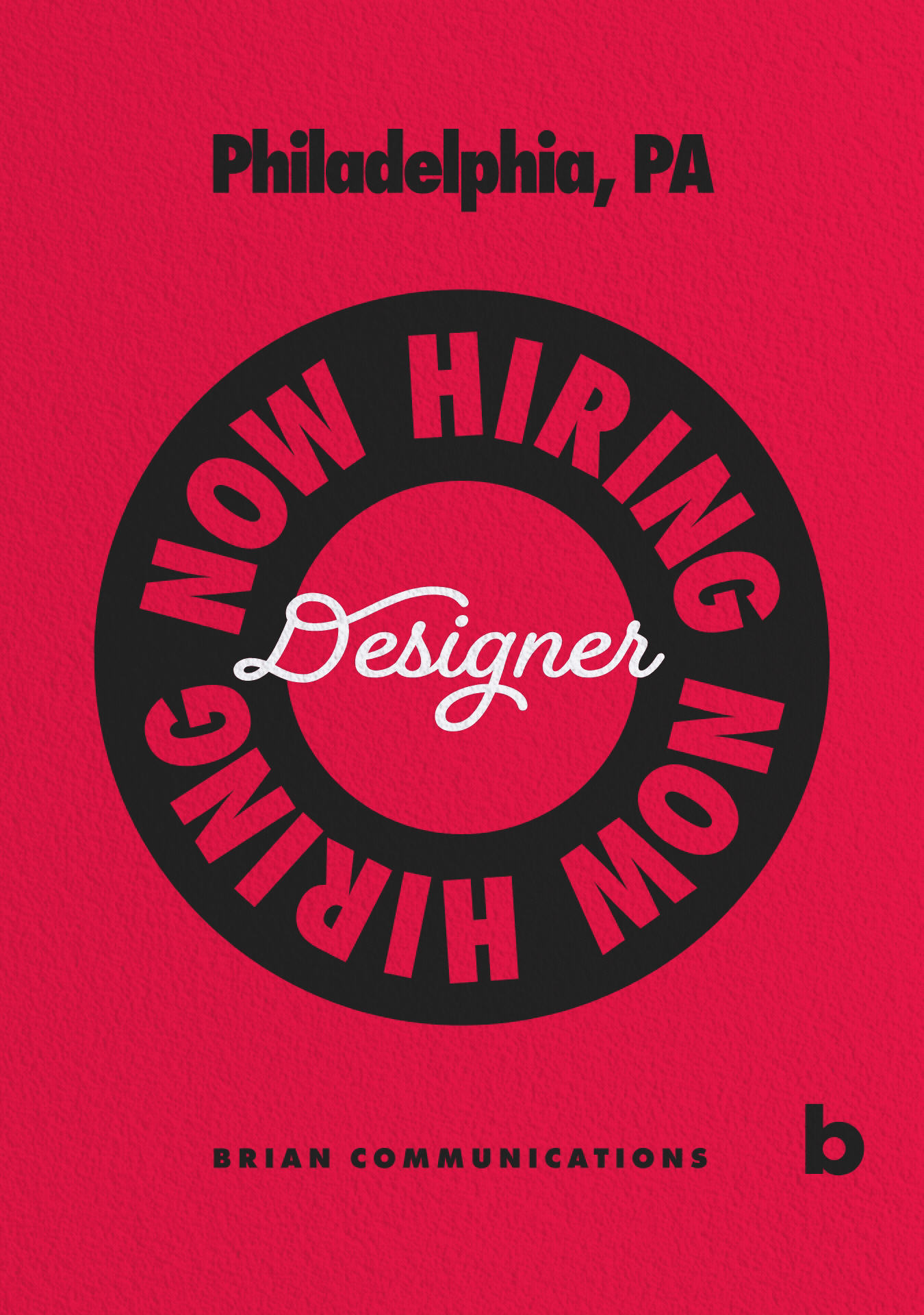 Briancom Hiring Social Graphic / Animation