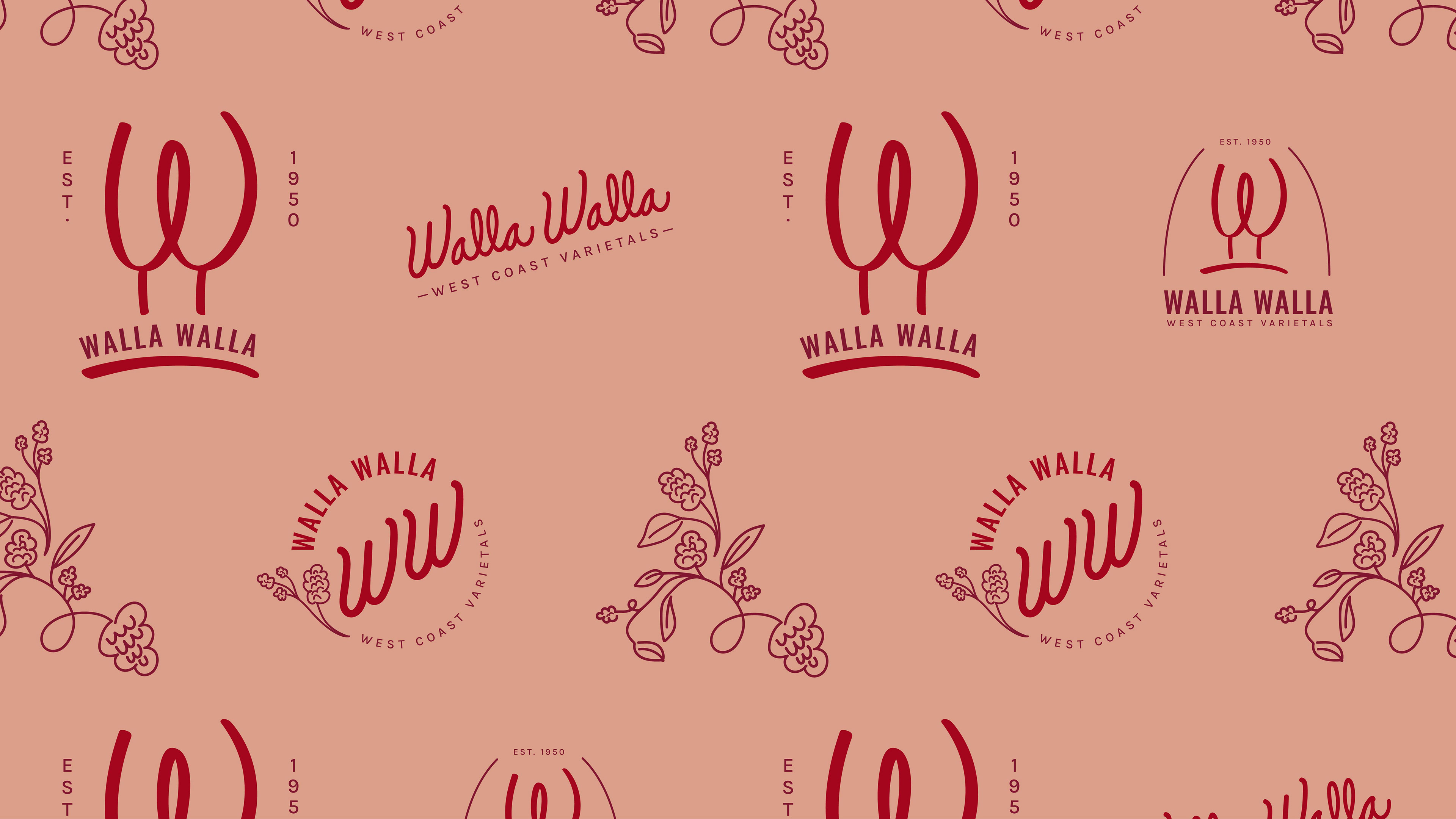 Walla Walla Wine Region Logo Variations