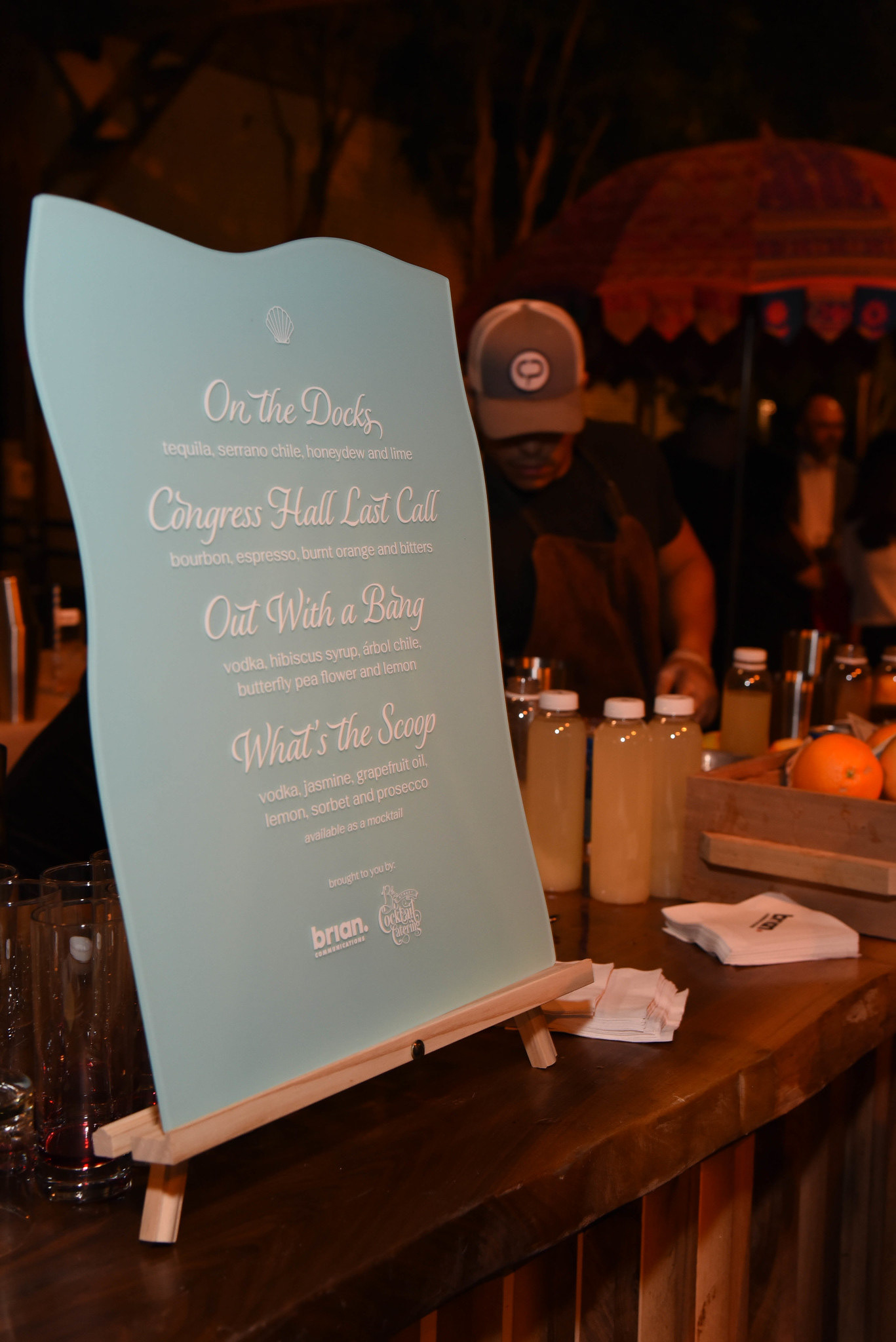 Fred's Footsteps Party in The Yard Bar Menu