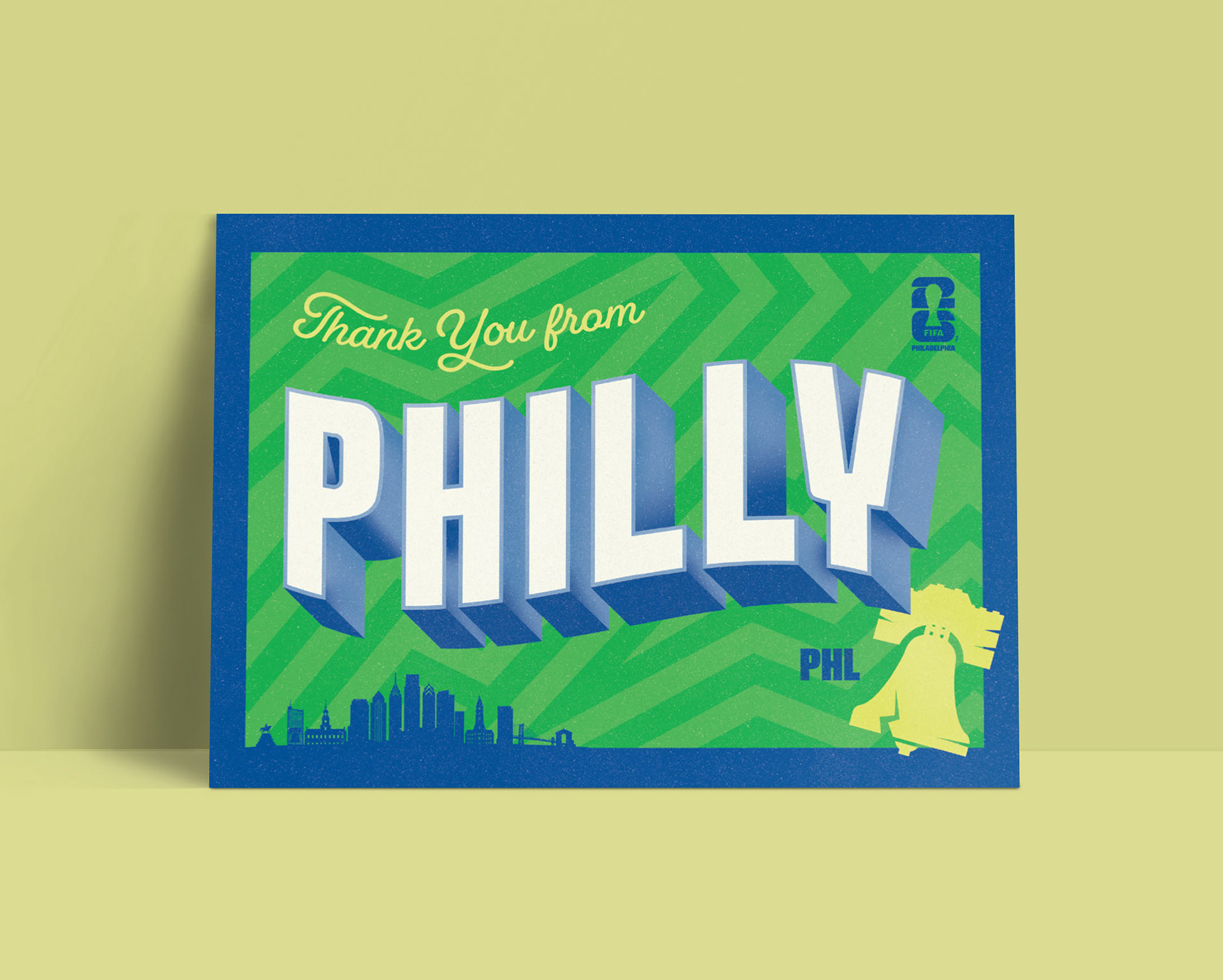 Philly Soccer Holiday Gratitude Postcard