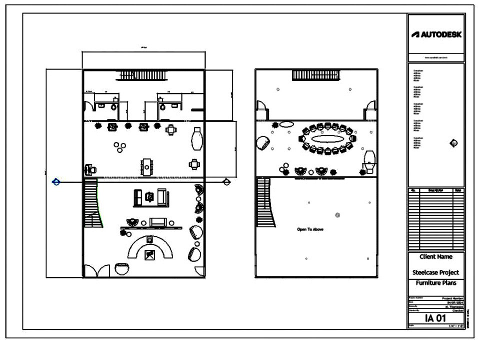 Revit- Furniture Plans
