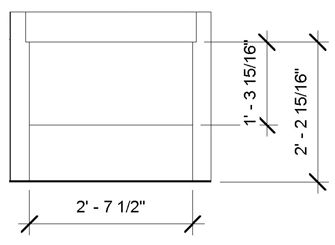 Revit- ADA Knee Clearance (Beneath Kitchen Sink)