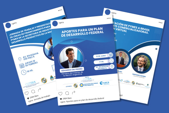 Diseño de comunicación para eventos de CGERA