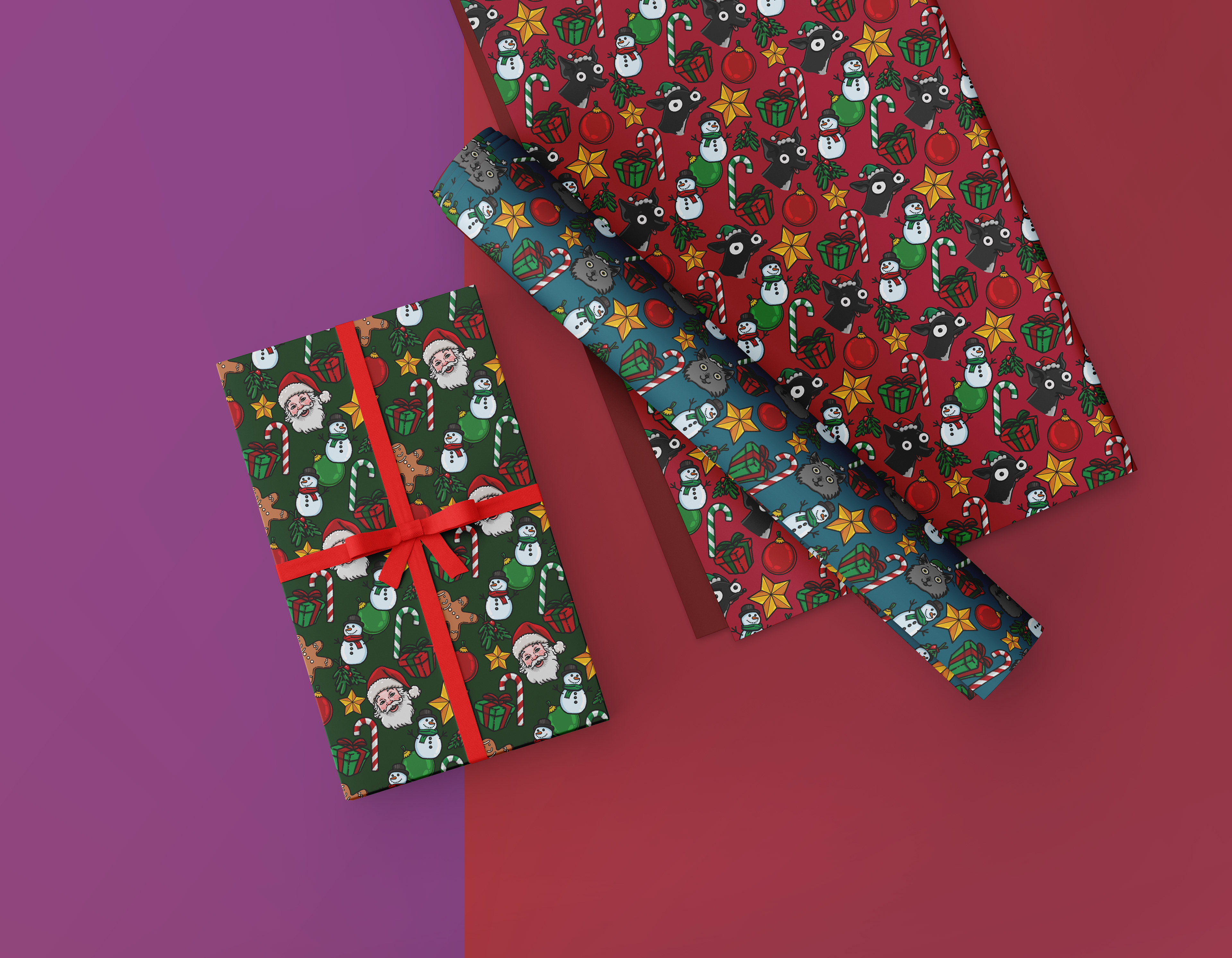 Gift Wrap Mockup