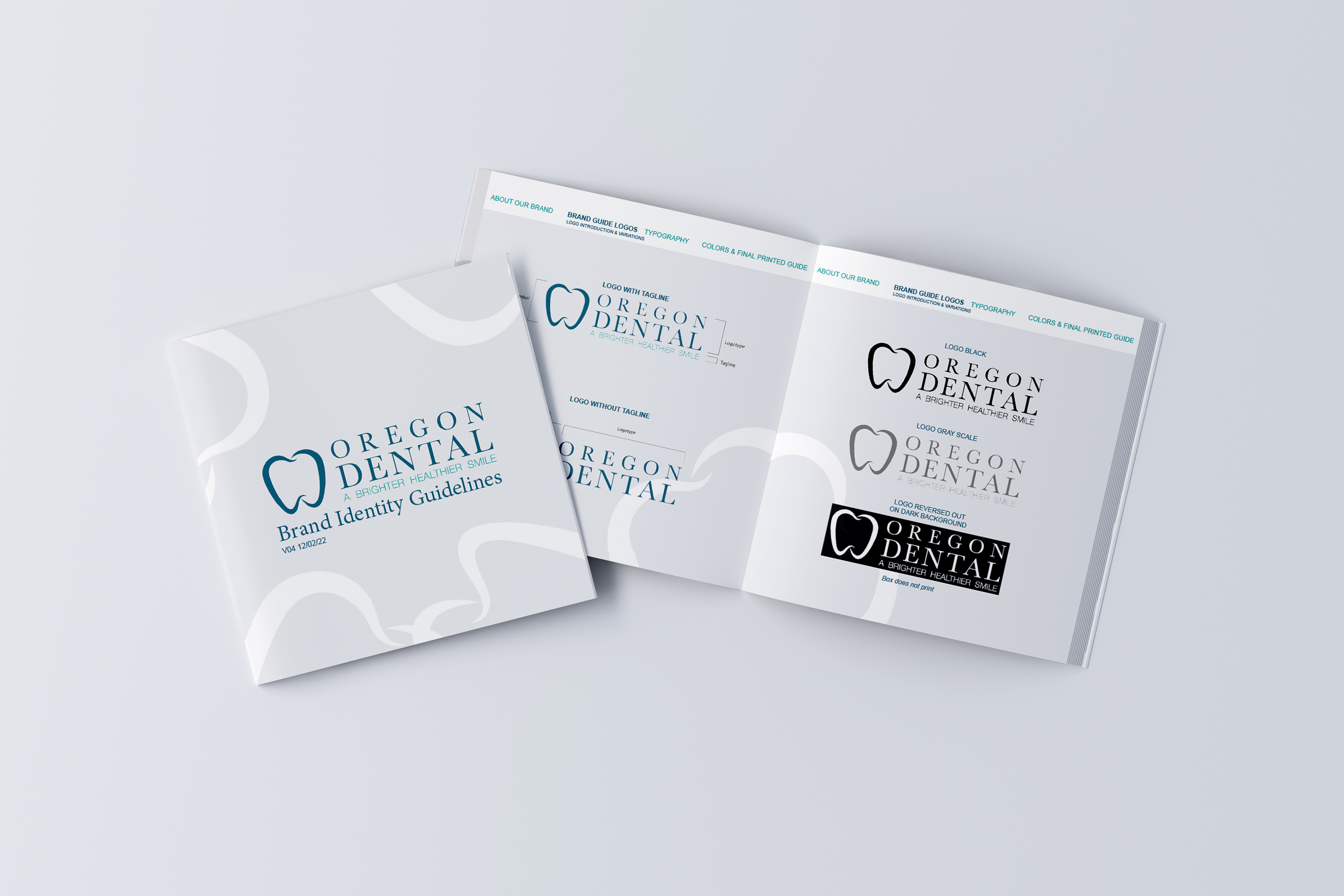 Oregon Dental Branding Guide Mockup