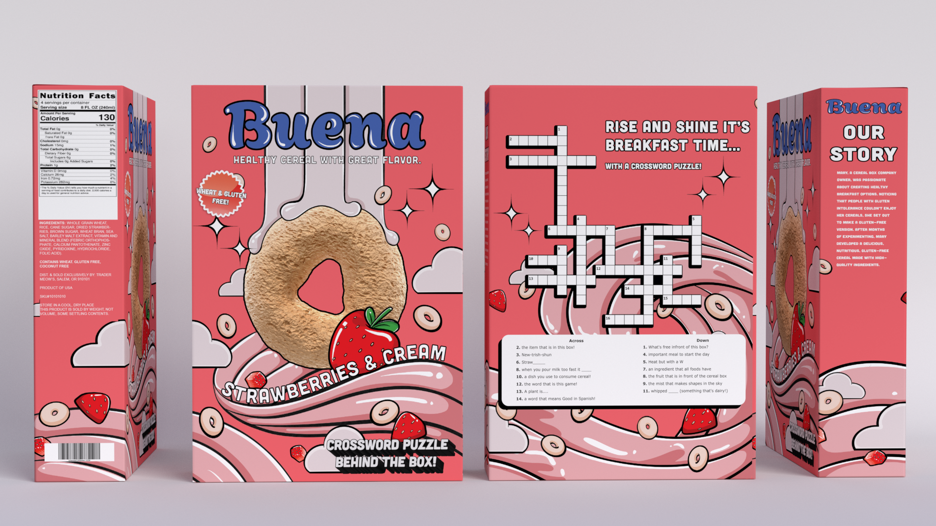 Buena Cereal Box
