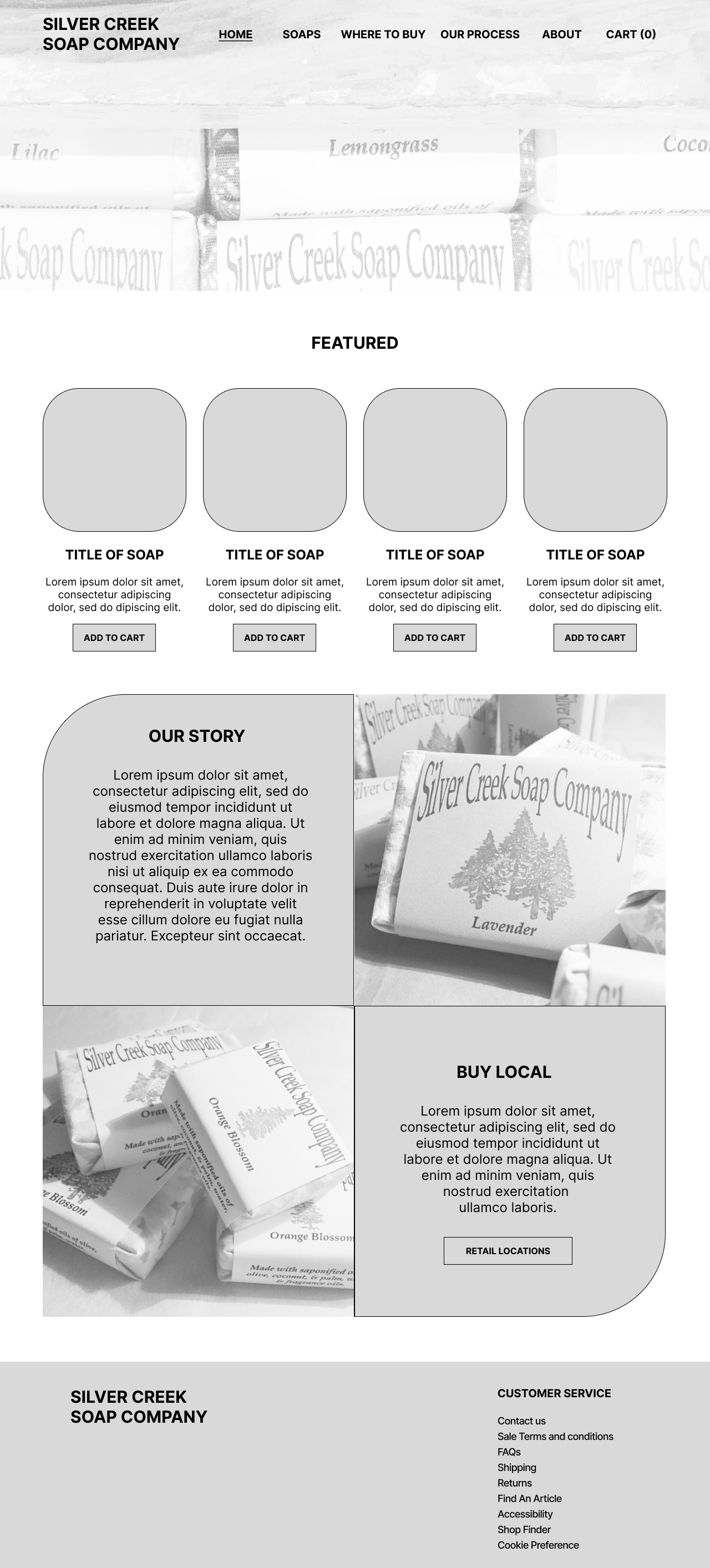 Website Home Wireframe