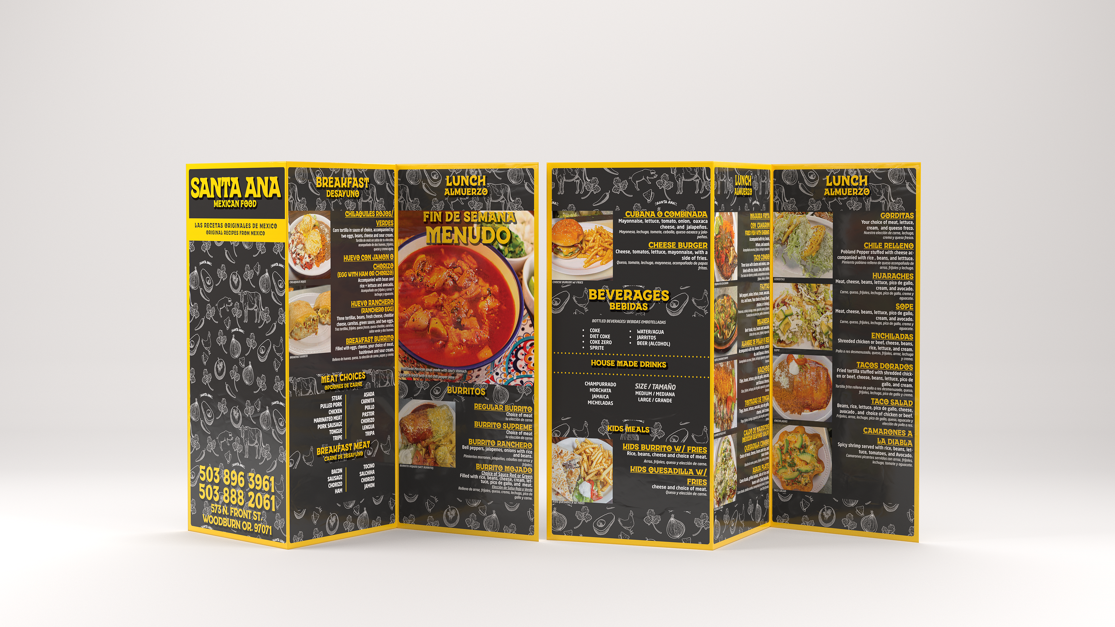 Santa Ana Menu Z-Fold
