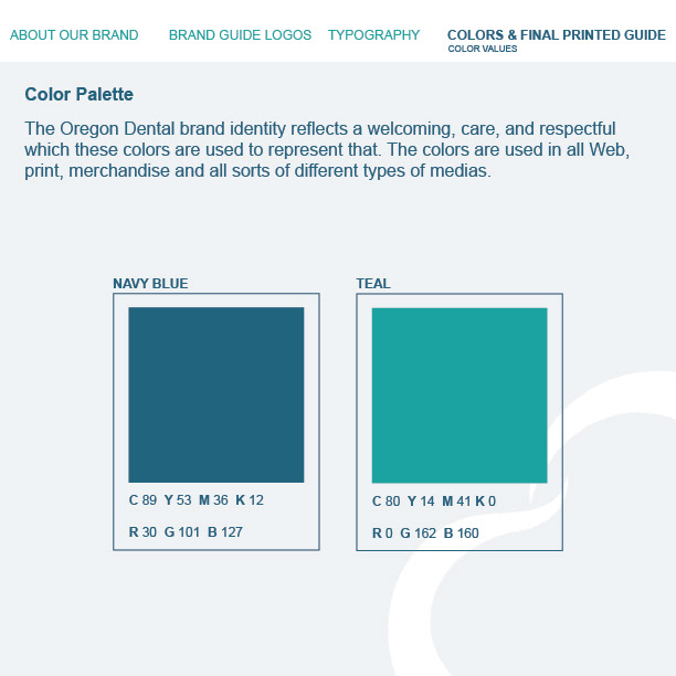Oregon Dental Branding Guide 9