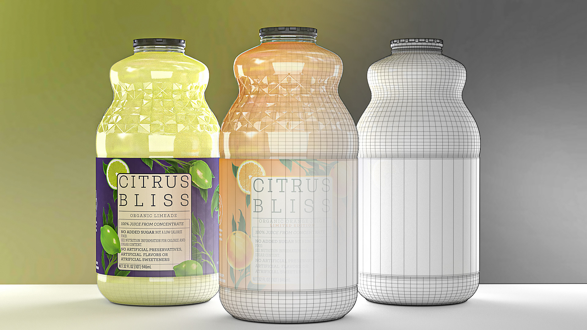 Citrus Bliss 3D render model