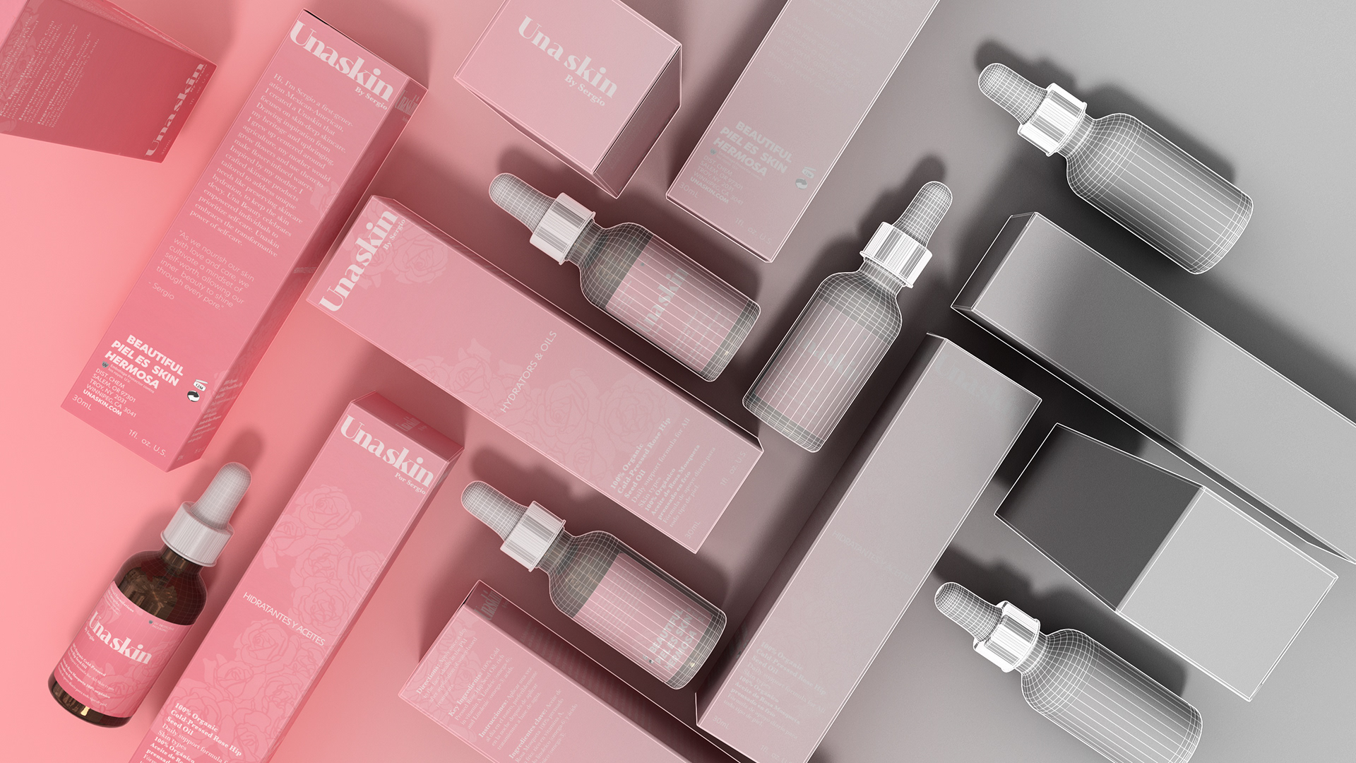 UnaSkin 3D Render Imagery