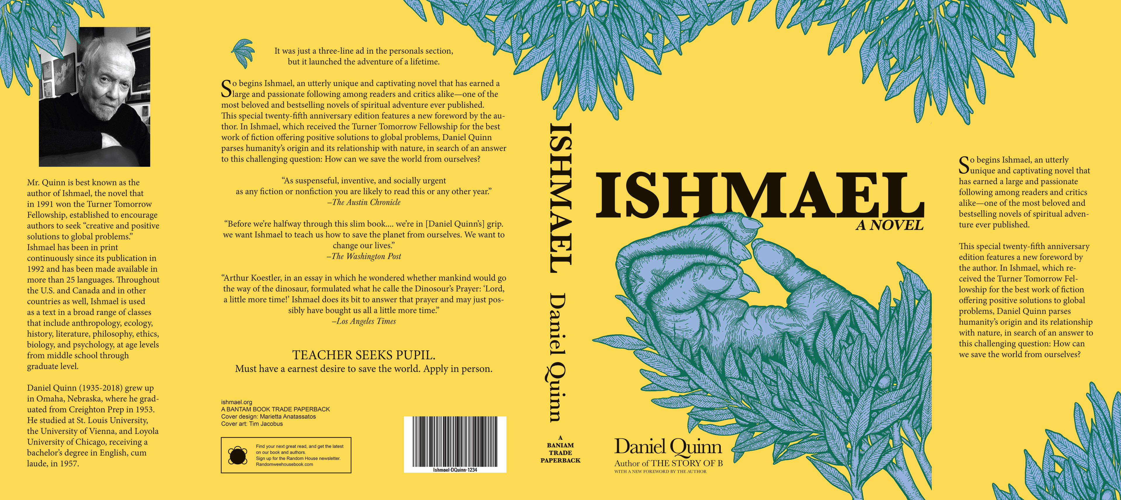 Ishmael book Jacket Layout