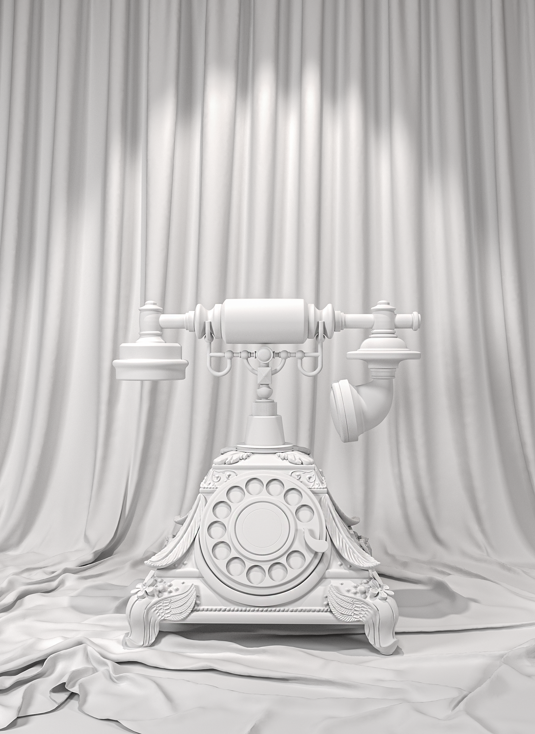 Magazine Rotary Phone 3D Model
