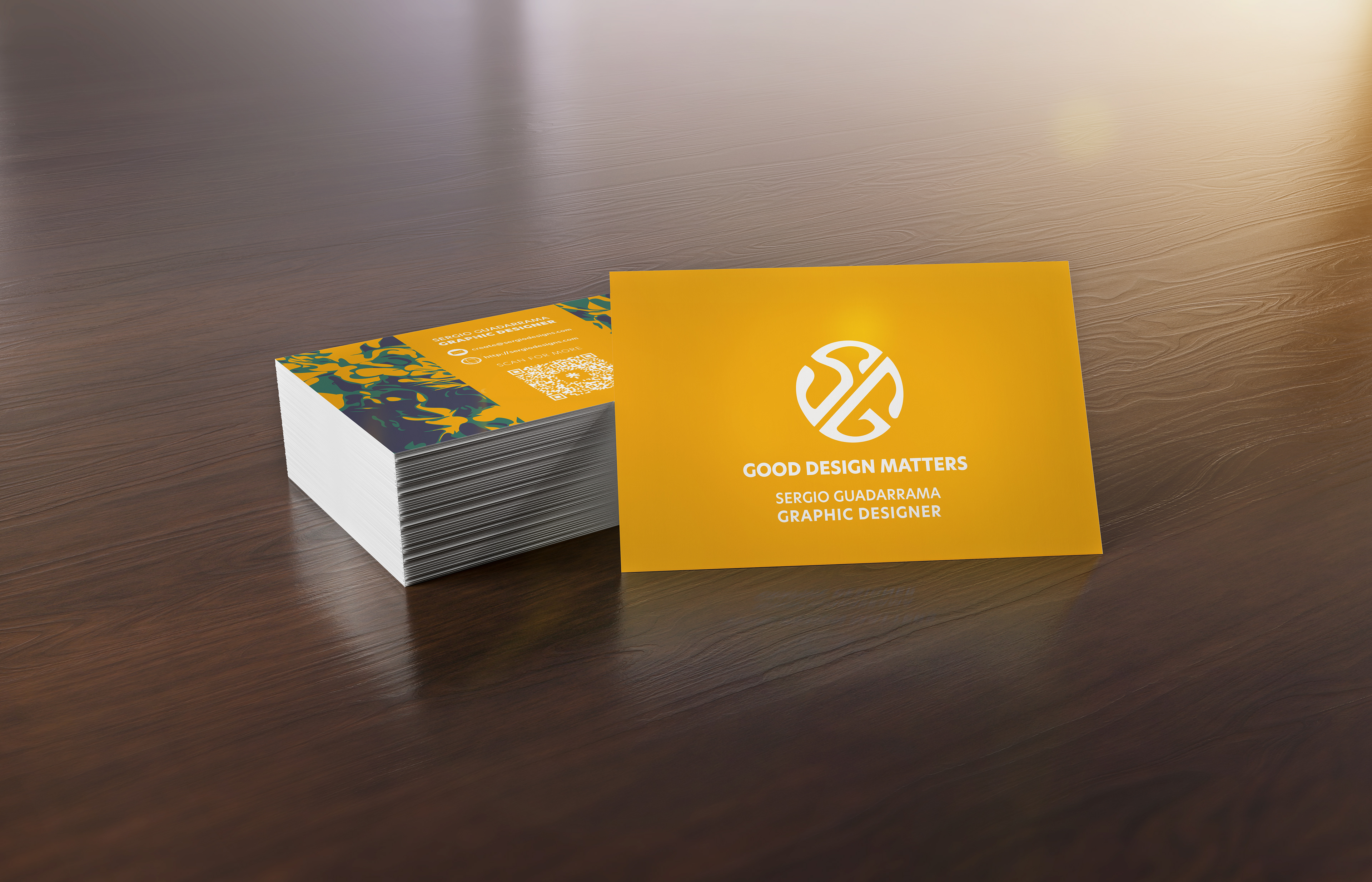 Personal Logo Business Card Mockup