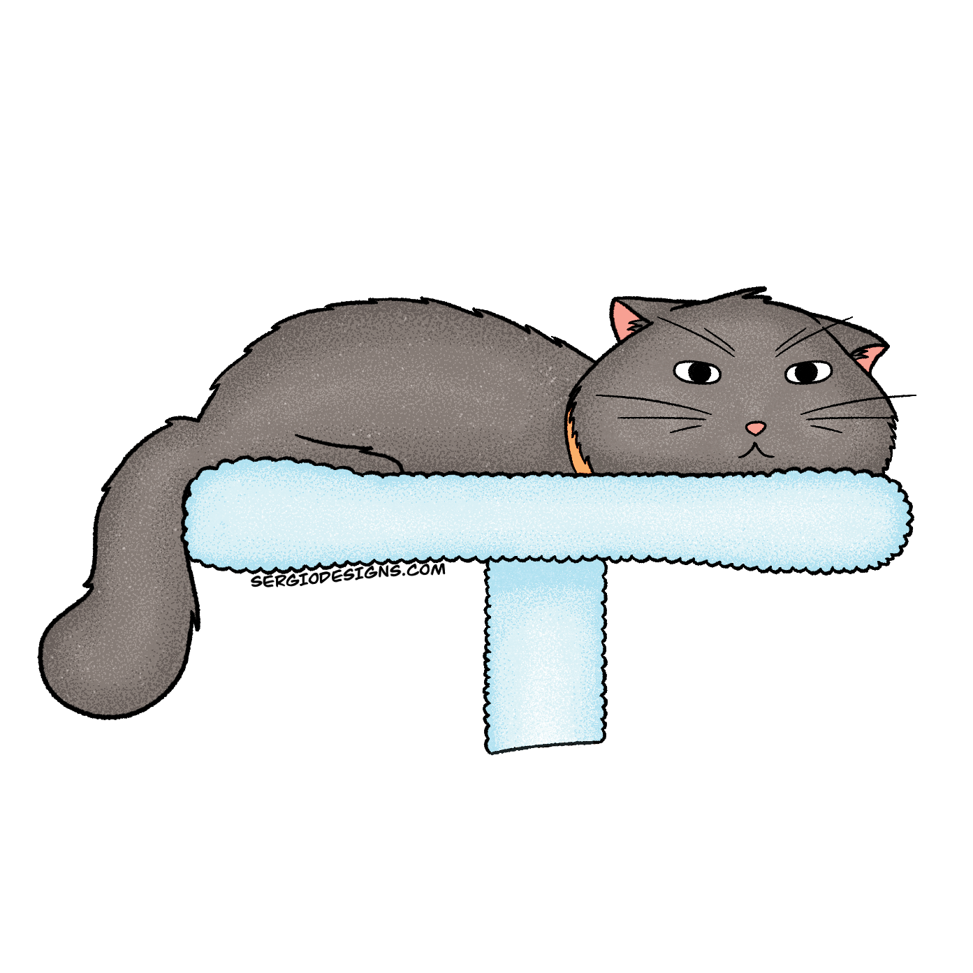Sticker: Lint Cat Tower