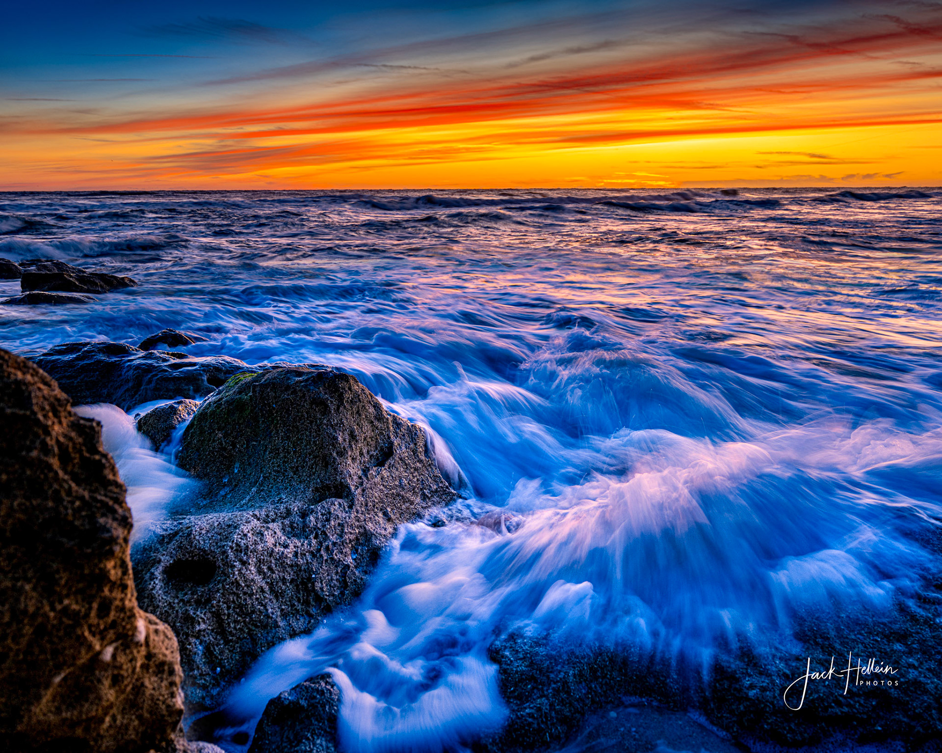Light on the Waves Before Sunris