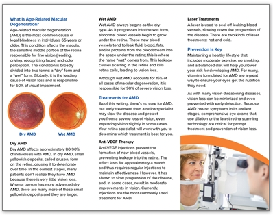 Informational trifold