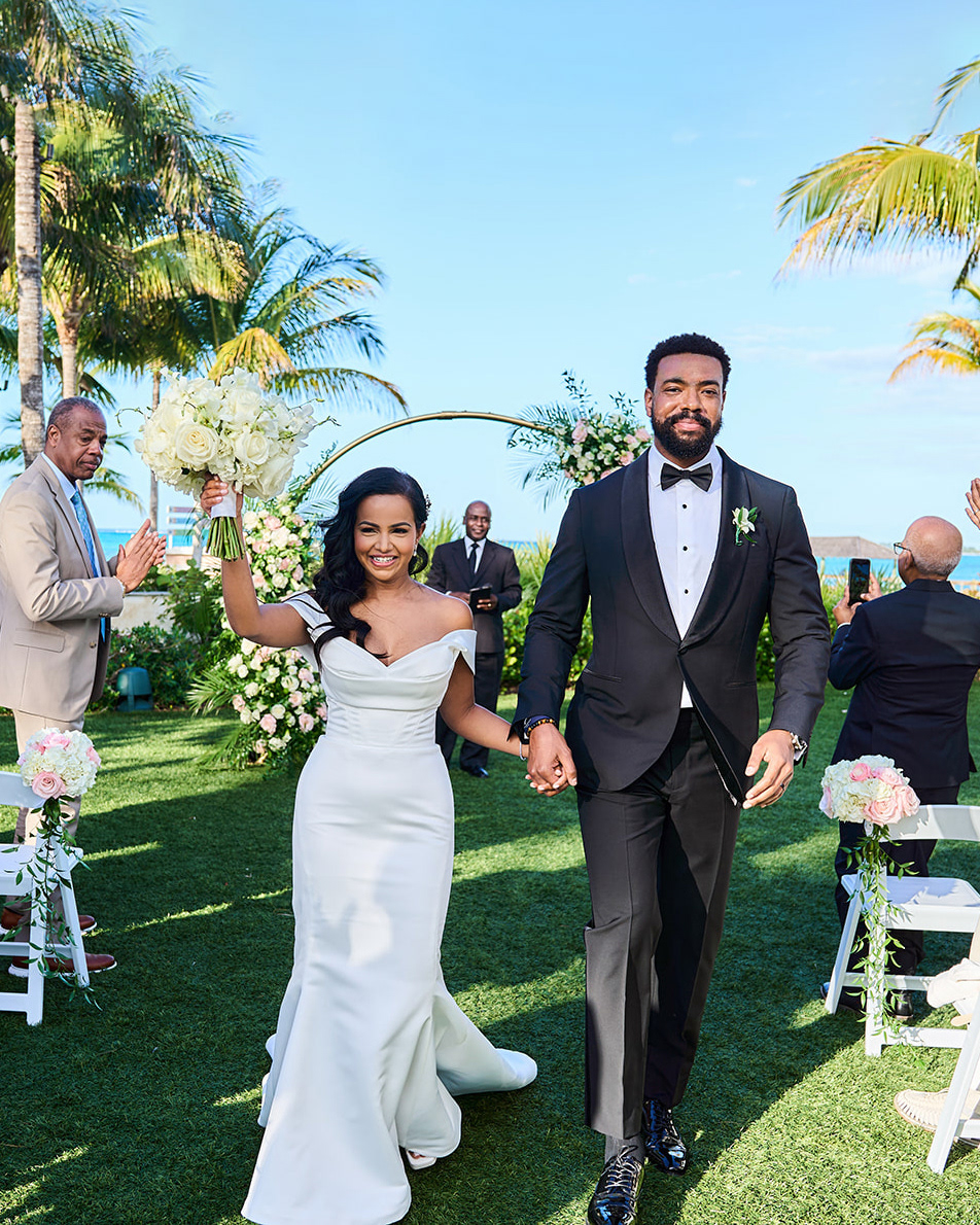 A just-married moment overflowing with joy — the kind you can feel forever.