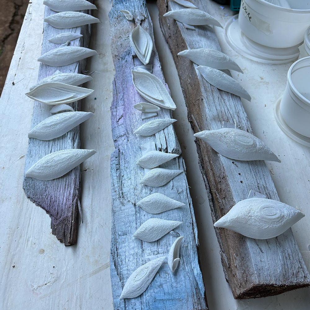 Prototype petals before gypsum