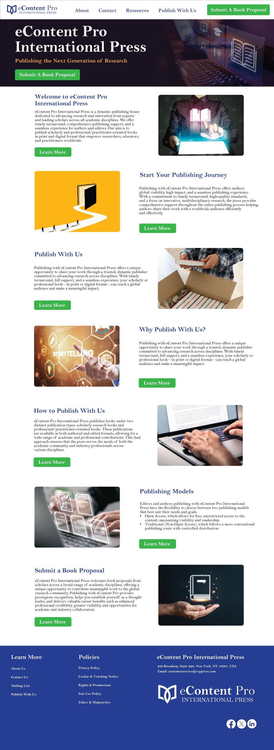 e-Content Pro International Press Website https://www.ecppress.com/