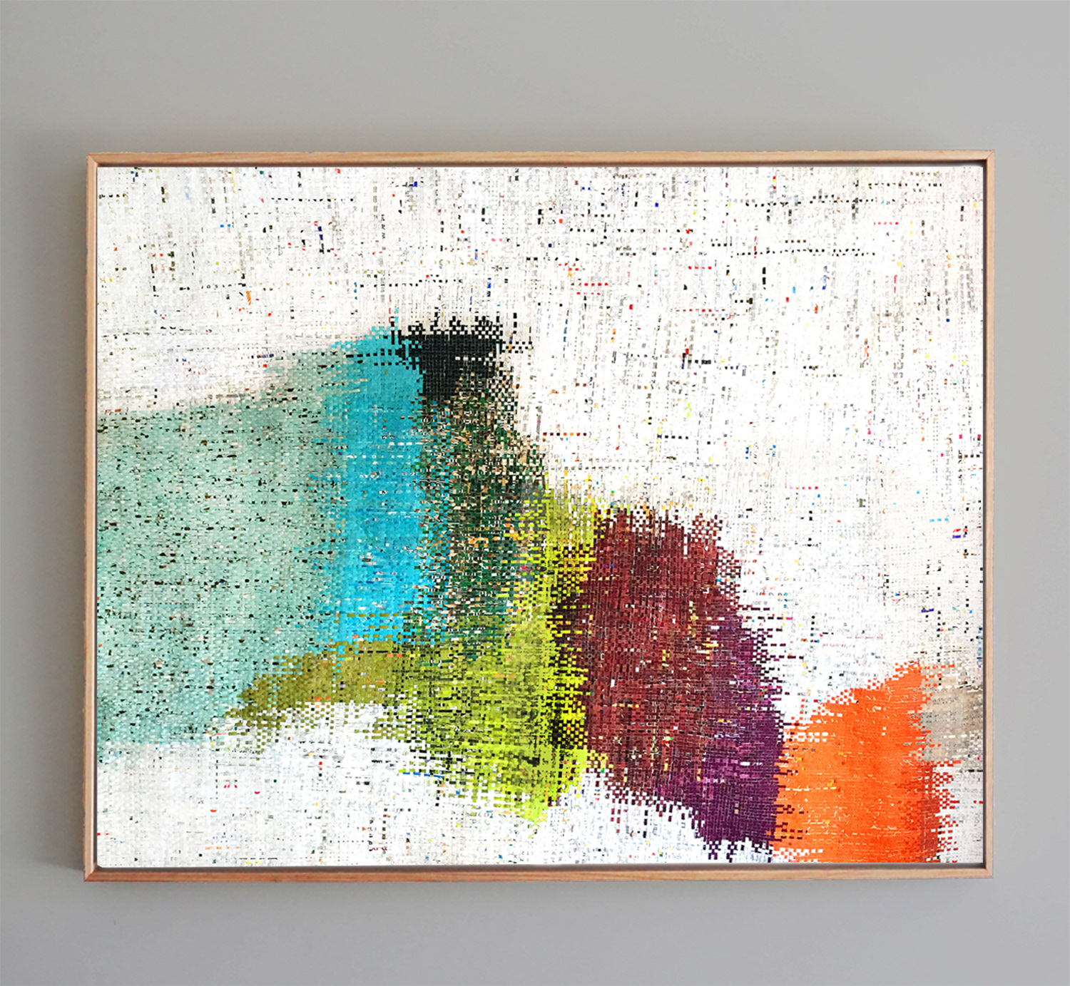 Segmentations Cyan 416 48 x 60 in SOLD